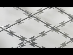 Tape barbelée tranchante et tranchante fil galvanisé à chaud 2,5 mm Bto-22 sécurité