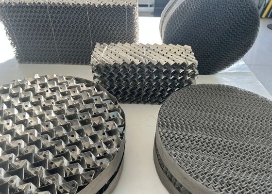 250Y High Efficiency Metal Structured Packing for Mass Transfer Tower 