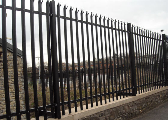 70mm W Pale 3.0mm Hot Dip Galvanized Steel Palisade Fencing for Residential Security