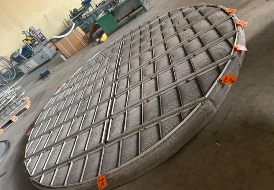 SS316 Mist Eliminator Gas-Liquid Separator Pad For Chemical Tower OEM
