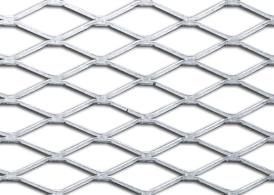 Fil augmenté galvanisé Mesh With Diamond Hole en métal 25 * 50mm 1,2 * 2.4m