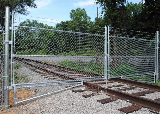 Galvanisé 6 pouces X barrière provisoire Iso 9001 de maillon de chaîne de 8 pouces 2015