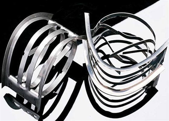 En acier inoxydable 304 métal Intalox tour d'emballage pour l'industrie 50 * 50 * 0,7 mm