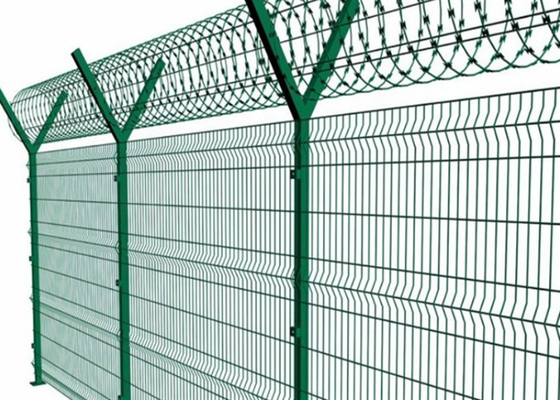 1Panneau de clôture triangulaire de 23 m de hauteur avec 3,5 mm de fil de fil et une longueur personnalisable