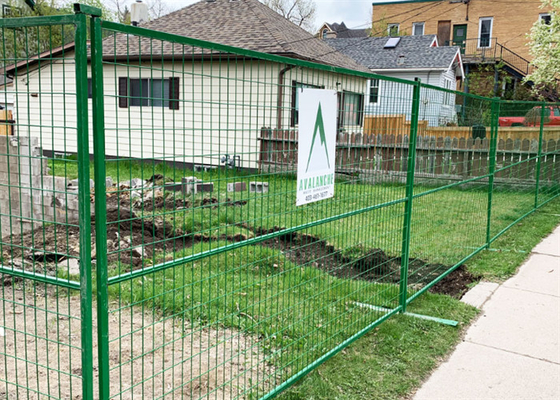 Rameaux temporaires soudés galvanisés à chaud pour chantier de construction