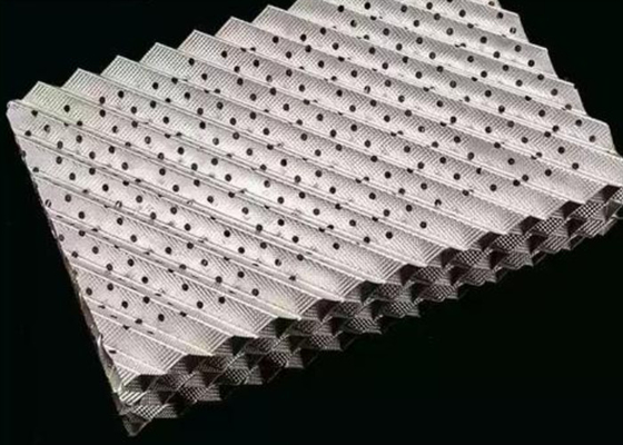 Emballage structuré ondulé 99,95% min Cobre pour équipement chimique