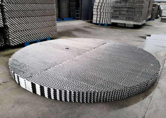 En acier inoxydable 304 emballage structuré régulier pour tour de fractionnement