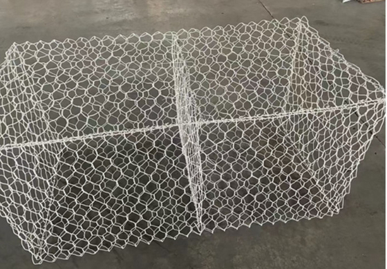 Acier à faible teneur en carbone HDG Gabion Baskets 100*120mm Pour la ligne Boudary