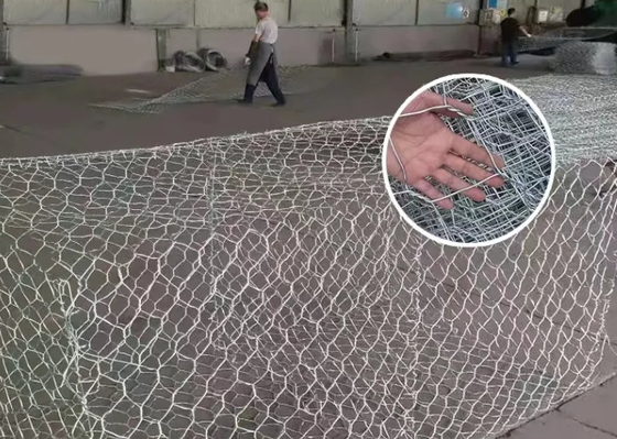 Cage en pierre Galfan pour la protection contre les chutes de roches 4*1*1m 100*120mm