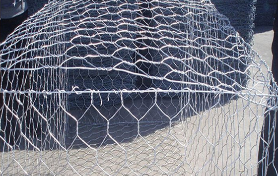 Matraque en gabion revêtu de galfan pour la protection des berges des rivières 80*100 mm