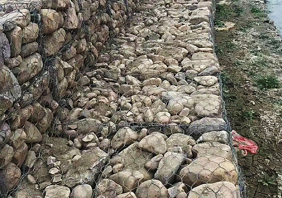 Cages en pierre de gabion gavanisées pour empêcher la rupture de roches 2*1*1m