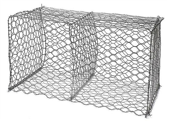 Cages en gabon en treillis en métal recouvert de zinc 2m x 1m x 1m pour le projet de conservation de l'eau
