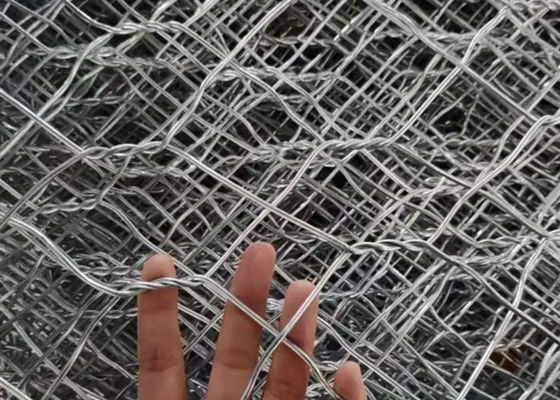Matelas de gabion à double torsion haute résistance 4mx1mx1m pour les projets de défense côtière contre les inondations