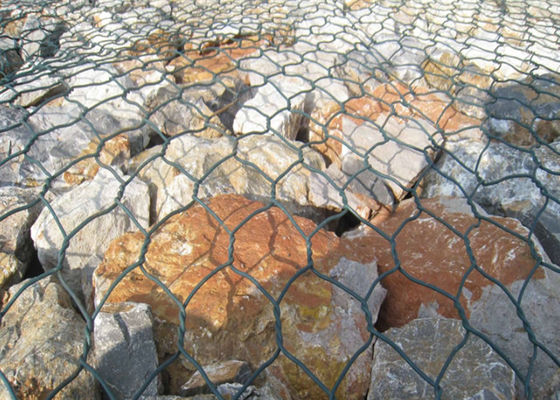 Maillage galvanisé galvanisé à chaud pour le contrôle de l'érosion 2m x 1m x 1m