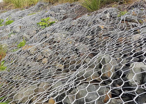 0.5mx0.5mx1m Grillage de gabion enduit de PVC 4mm antirouille pour la protection des berges et l'aménagement paysager