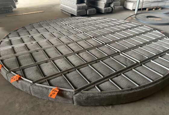 SS304 Maillage métallique Demister Pad Diamètre 500 mm pour réduire les gouttelettes liquides du gaz