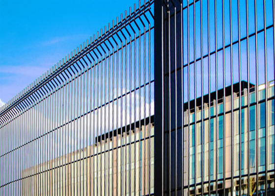 Vu clair 358 Mesh Security Fencing Green Coated soudé/1.2*2.5m galvanisé